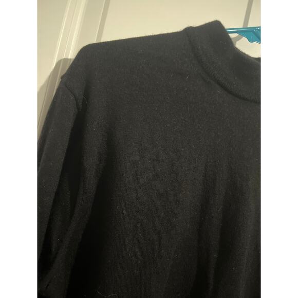 Fiesole Black Turtleneck Sweater – Size Large – 100% Pure Wool - Picture 2 of 4